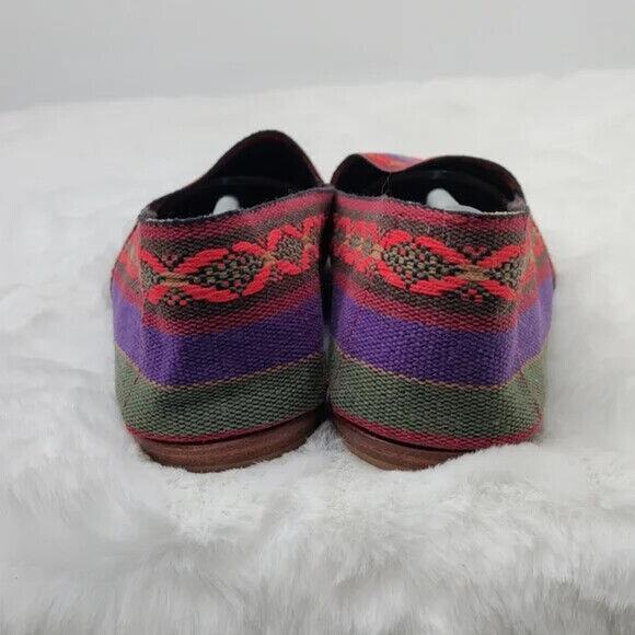 Multicolored Fabric Tapestry Flats - Picture 6 of 9